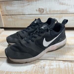 Nike Womens Air Max Siren Running Shoes Black White 749510-004 Lace Up Mesh 8.5M